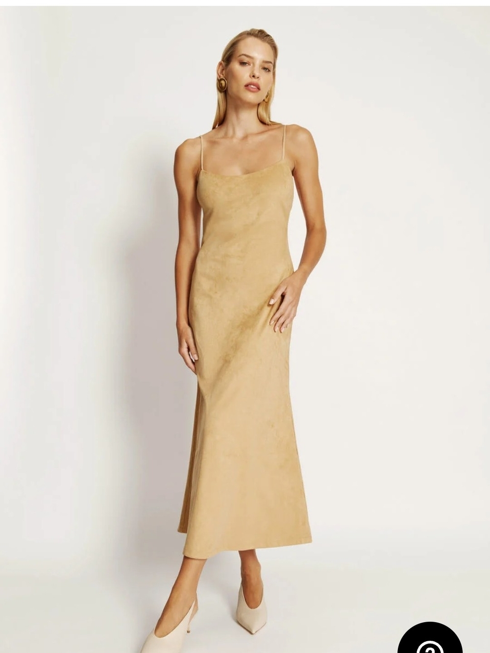 Bardot Faux Suede Slip Midi Dress - 4